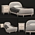 Elegant Symmetry: Gabriella Bed 3D model small image 1
