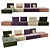 Modular Gipsy Sofa: Customizable Comfort 3D model small image 1