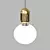 Elegant Parachilna Pendant Replica 3D model small image 2