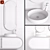 Modern Bath Cabinet Set 05 3D model small image 4