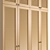 Modern Beige Wardrobe with Two Handle Options 3D model small image 6