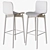 Modern Scandinavian Stool: Norr11 Langue 3D model small image 3