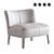 Maxalto Febo Low Armchair: Elegant and Comfortable 3D model small image 1