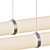 Veneto LED Linear Pendant Light by Huxe 3D model small image 2