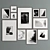 Elegant Art Frame Set 337 3D model small image 2