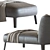Maxalto Febo Chaise: Elegant Comfort 3D model small image 4