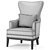 Elegant Bryn Wing Chair - Havertys 3D model small image 5