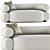 Vitra Modern Sofa: Stylish, Comfortable & Timeless 3D model small image 1