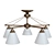 Modern Bronze Ceiling Chandelier 3D model small image 5