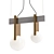 Elegant Juliette Pendant Light 3D model small image 1