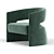 Elegant 1728 Armchair: Tecni Nova 3D model small image 4