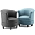 Modern Swivel Chair: Phoebe 3D model small image 3