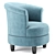 Modern Swivel Chair: Phoebe 3D model small image 4