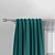 Adjustable Brushed Steel Curtain Rod 3D model small image 2