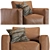 Coco Republic Soren Accent Chair 3D model small image 3