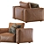 Coco Republic Soren Accent Chair 3D model small image 5