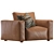 Coco Republic Soren Accent Chair 3D model small image 8