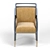 Vintage Gio Ponti 1950 Armchair 3D model small image 2