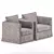 Sleek Lofti Armchairs by BORG 3D model small image 2