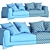 Sophisticated Softbay Sofa 3D model small image 6