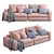 Flexform Beauty Sofa - Modern and Stylish 3D model small image 3