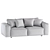 Contemporary Cross Sofa by Dienne Salotti 3D model small image 7