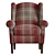Modern Sherlock II Armchair: Light Legs 3D model small image 3