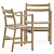 Stylish CH46 Chair & POV 464 Table 3D model small image 4