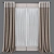 Customizable Curtain with Three Color Transitions 3D model small image 1