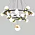 Anzazo Merkury: Elegant Ring Chandelier 3D model small image 4