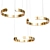 Gleaming Gold Mito Pendant 3D model small image 1