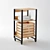 Hiba Rolling Bookcase - Functional and Stylish 3D model small image 3