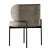 Sleek Upholstered Armchair: Gallotti & Radice Akiko 3D model small image 2