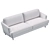 Yukon KAZA: Stylish 3-Seater Sofa 3D model small image 4