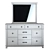 Elegant Jennily Dresser Combo 3D model small image 2