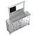 Elegant Jennily Dresser Combo 3D model small image 3