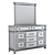 Elegant Jennily Dresser Combo 3D model small image 5