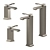 Modern Single Lever Basin & Bidet Faucet 3D model small image 3