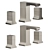 Stella Casanova Washbasin Mixer 3D model small image 2