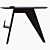 Sleek RISOM Magazine Table 3D model small image 4