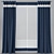 Versatile Curtains: Customizable Colors, Mesh Retopology 3D model small image 1