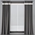 Versatile Curtains: Customizable Colors, Mesh Retopology 3D model small image 3