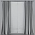 Versatile Curtains: Customizable Colors, Mesh Retopology 3D model small image 5