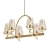 Luxury 6-Light Crystal Chandelier 3D model small image 1