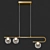 Elegant LED Linear Suspension Light: Catania 3D model small image 2