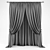 Modern White Sheer Polyester Curtains 3D model small image 2