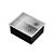 Blanco Quatrus R0 - Small Undermount Stainless Steel Sink 3D model small image 6
