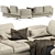 Modular Sofa Blues MaxDivani - Stylish and Versatile 3D model small image 2