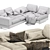 Modular Sofa Blues MaxDivani - Stylish and Versatile 3D model small image 7