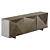 Cattelan Kayak 2021 Metal Brass Console 3D model small image 1
